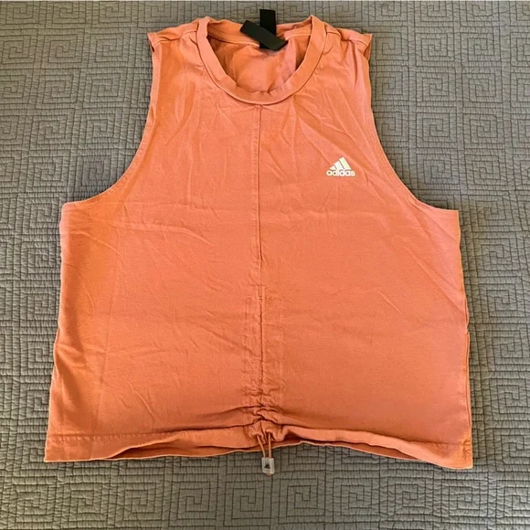 Adidas cinched crop muscle tank, medium - Picture 3 of 6